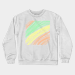 Yellow orange green watercolor abstract art Crewneck Sweatshirt